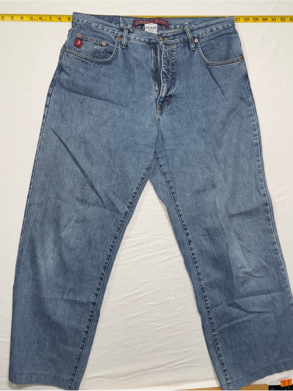 Vintage Guess Jeans Men’s Classic Light Blue Denim Jeans made in USA